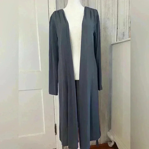 Ethereal dreamy Romantic Feminine Laggenlook Boho whimsical Duster topper w/belt - Picture 2 of 10